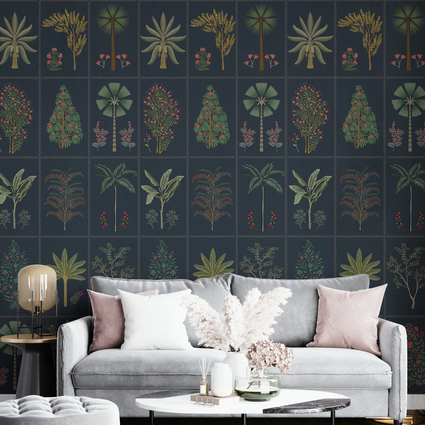 The design feels peaceful and geometric.

