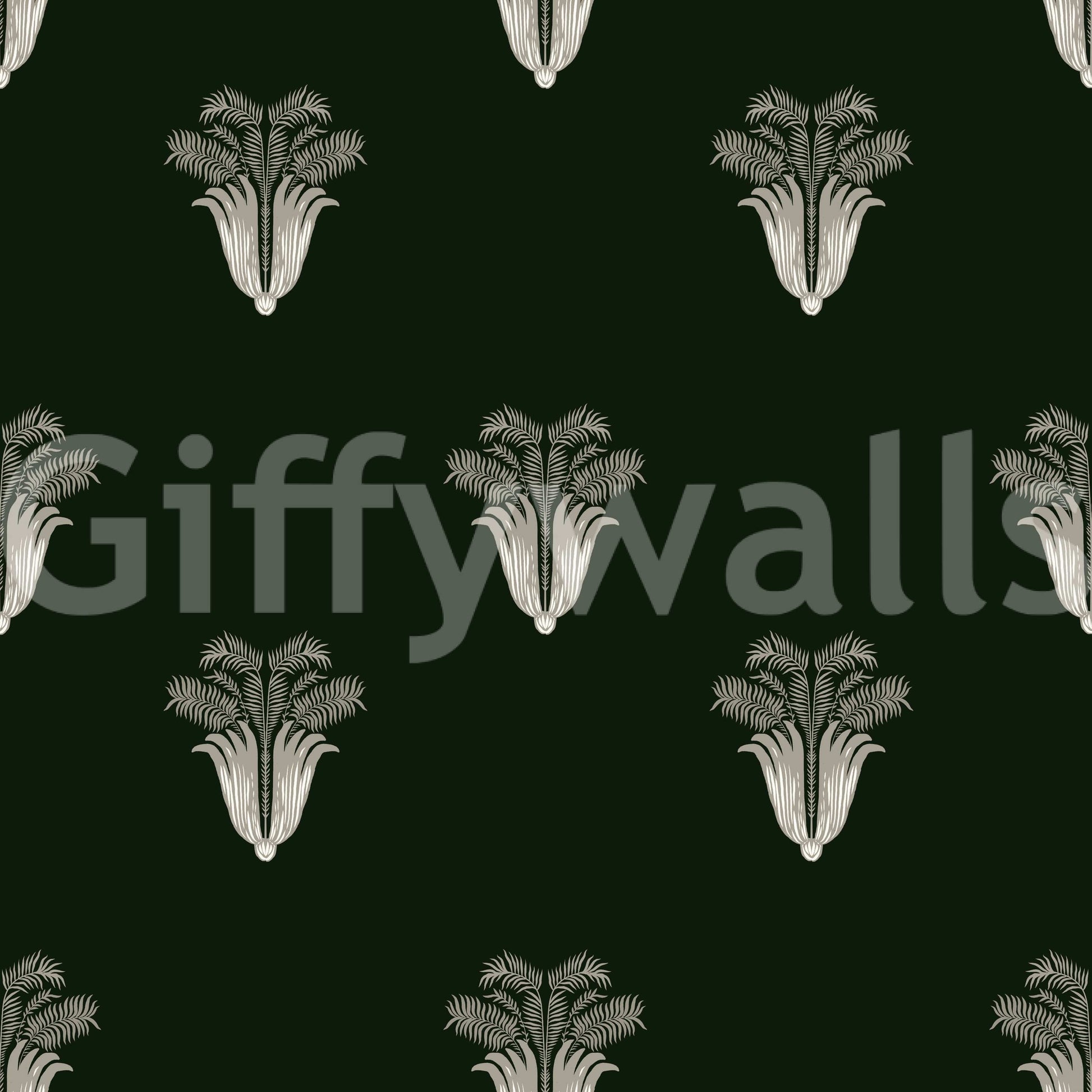 A detail of the brushstrokes and tones in the design.