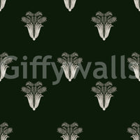 A detail of the brushstrokes and tones in the design.