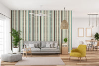 Fabric Stripped Pattern Wallpaper Wall Murals - Giffywalls