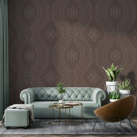 Wall mural with warm coffee brown tones

