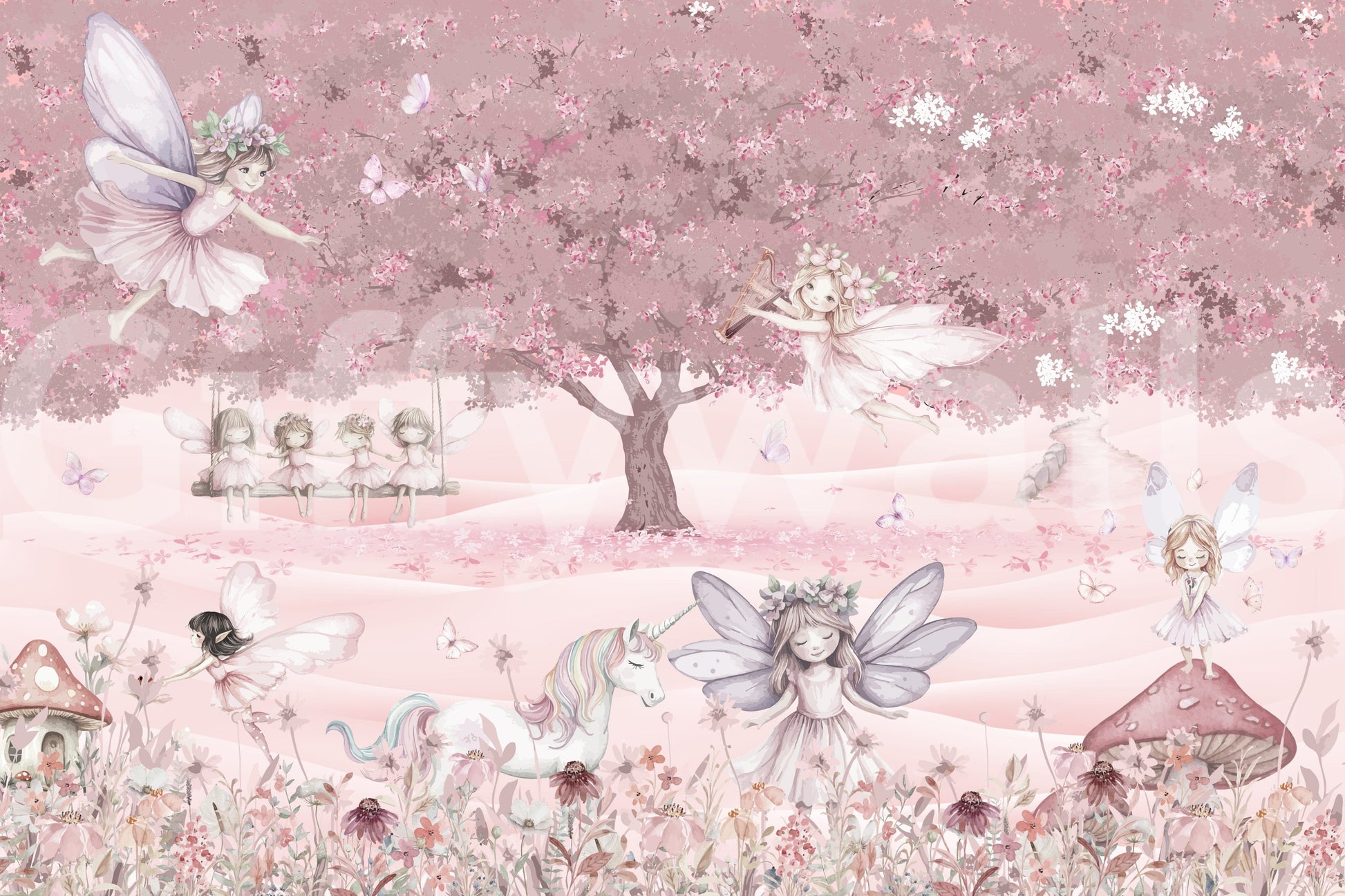 The view shows the forest in a gentle, welcoming way.