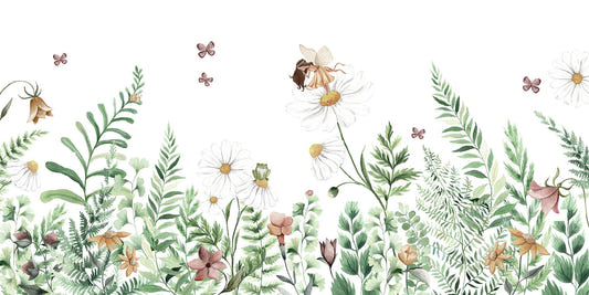Fairy Garden Flowers Wallpaper Murals