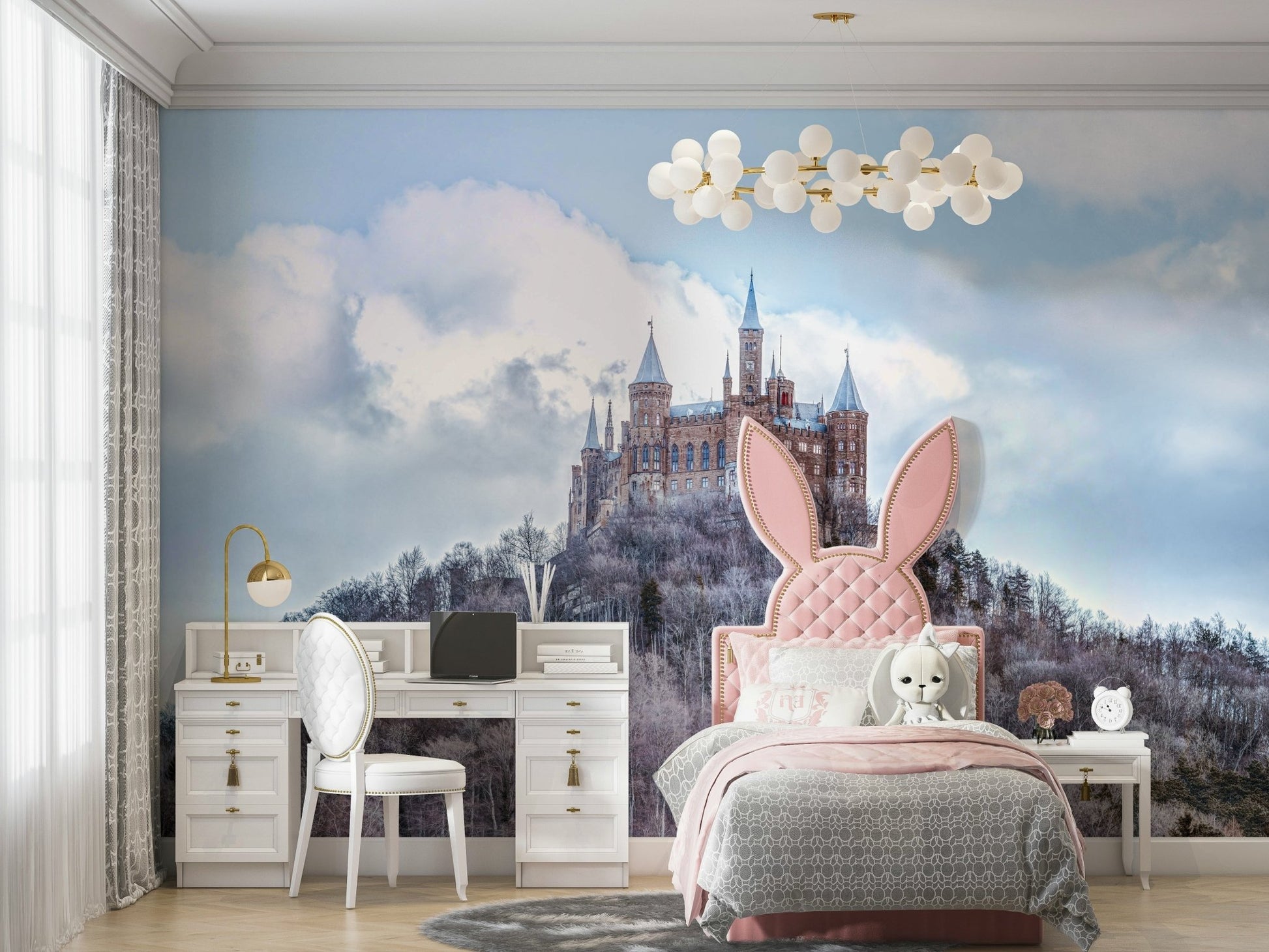 Wall decor evoking storytelling and fantasy.

