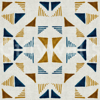 Geometric forest wallpaper with abstract triangles bringing a natural, calming vibe to home decor.