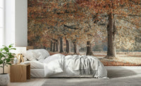 Countryside autumn wall mural in calm setting