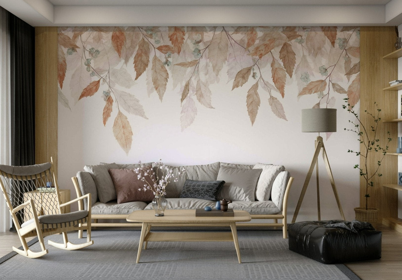 The design gives a feeling of quiet, natural beauty.

