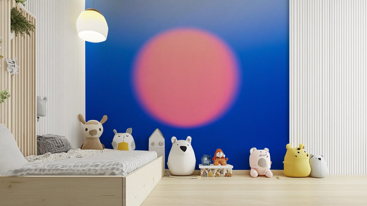 A Farewell to Day vibrant wall covering

