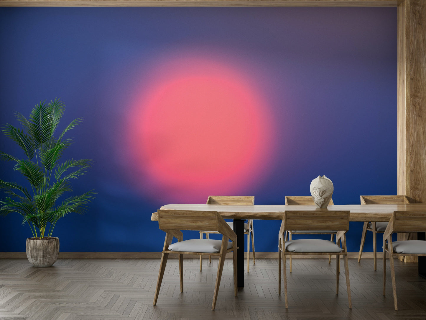 A Farewell to Day abstract mural wallpaper

