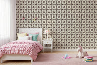 Farmhouse Classic Backsplash Choco Wallpaper⁠