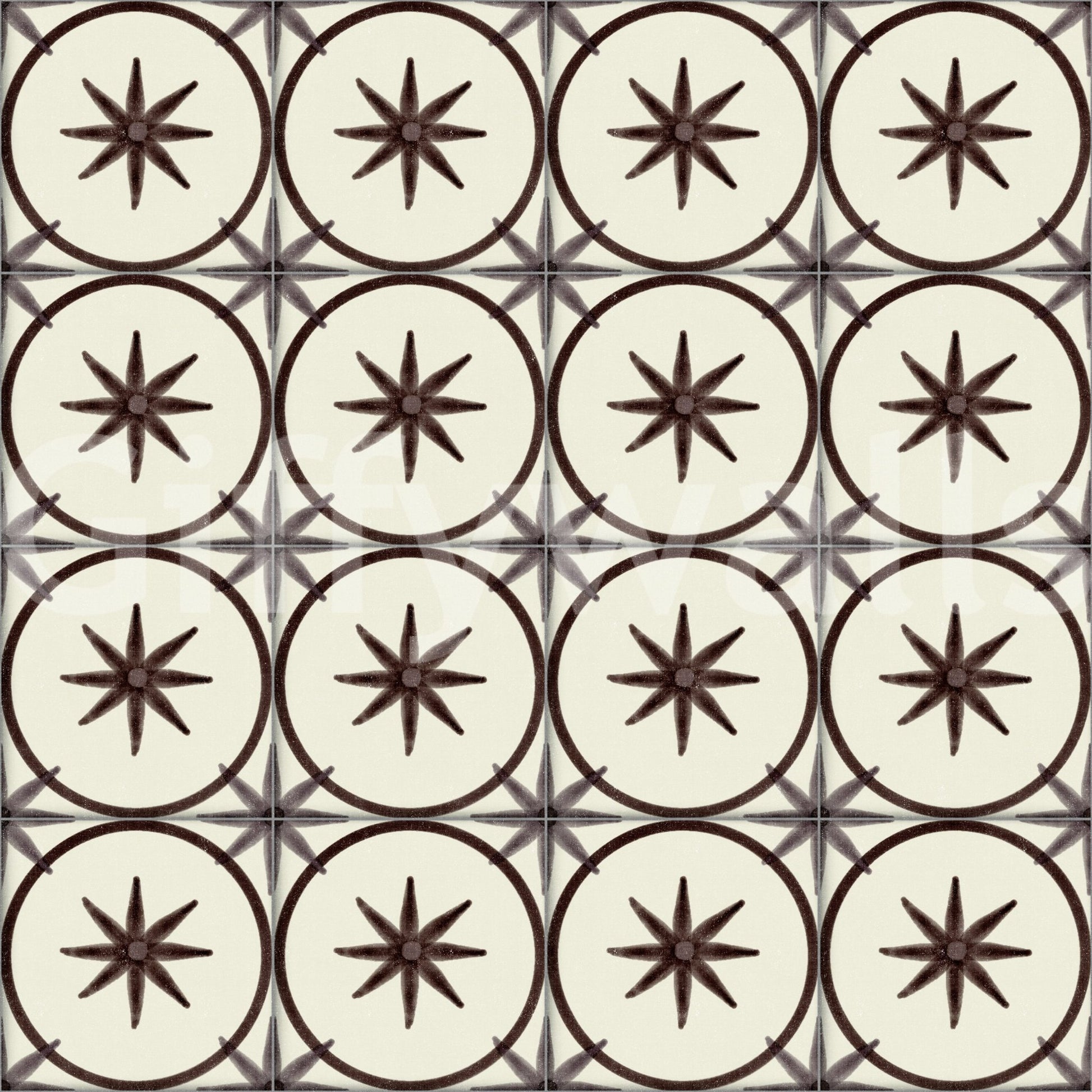 Farmhouse Timeless Backsplash Choco Wallpaper⁠