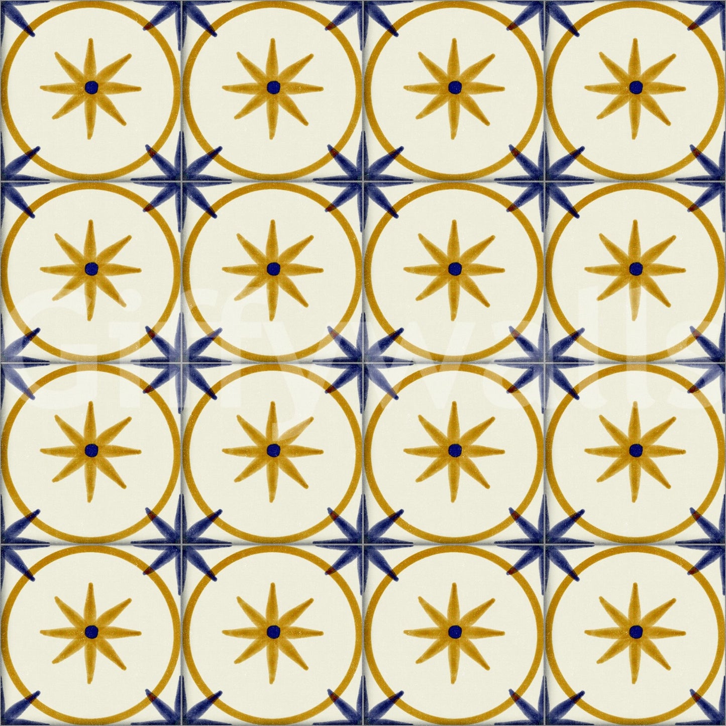 Farmhouse Timeless Backsplash Gold Wallpaper⁠