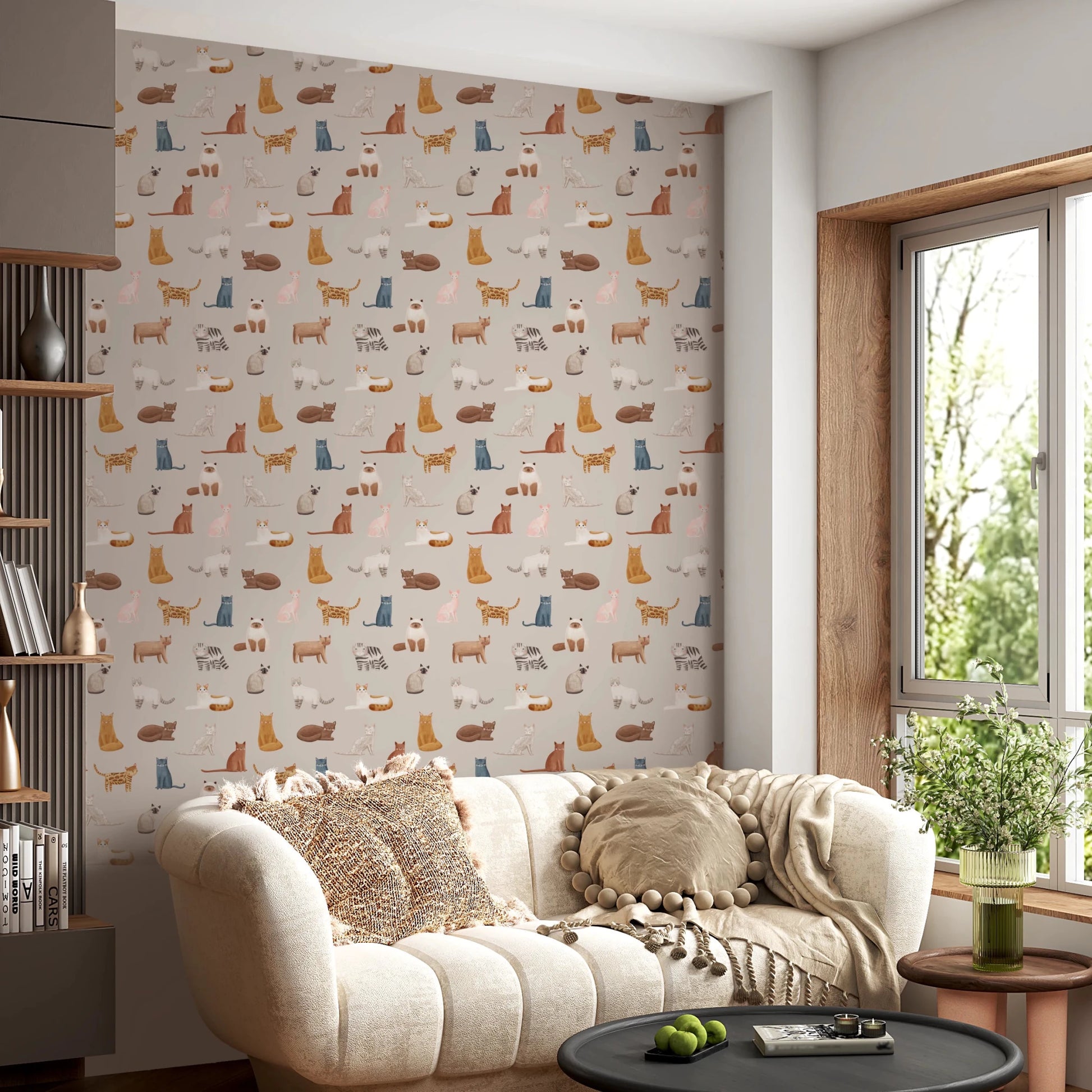 Feline Friends Forever Wallpaper⁠