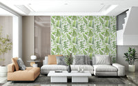 Fern Fantasy apartment botanical green wallpaper