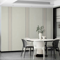 Romantic stripe wallpaper in blush tones
