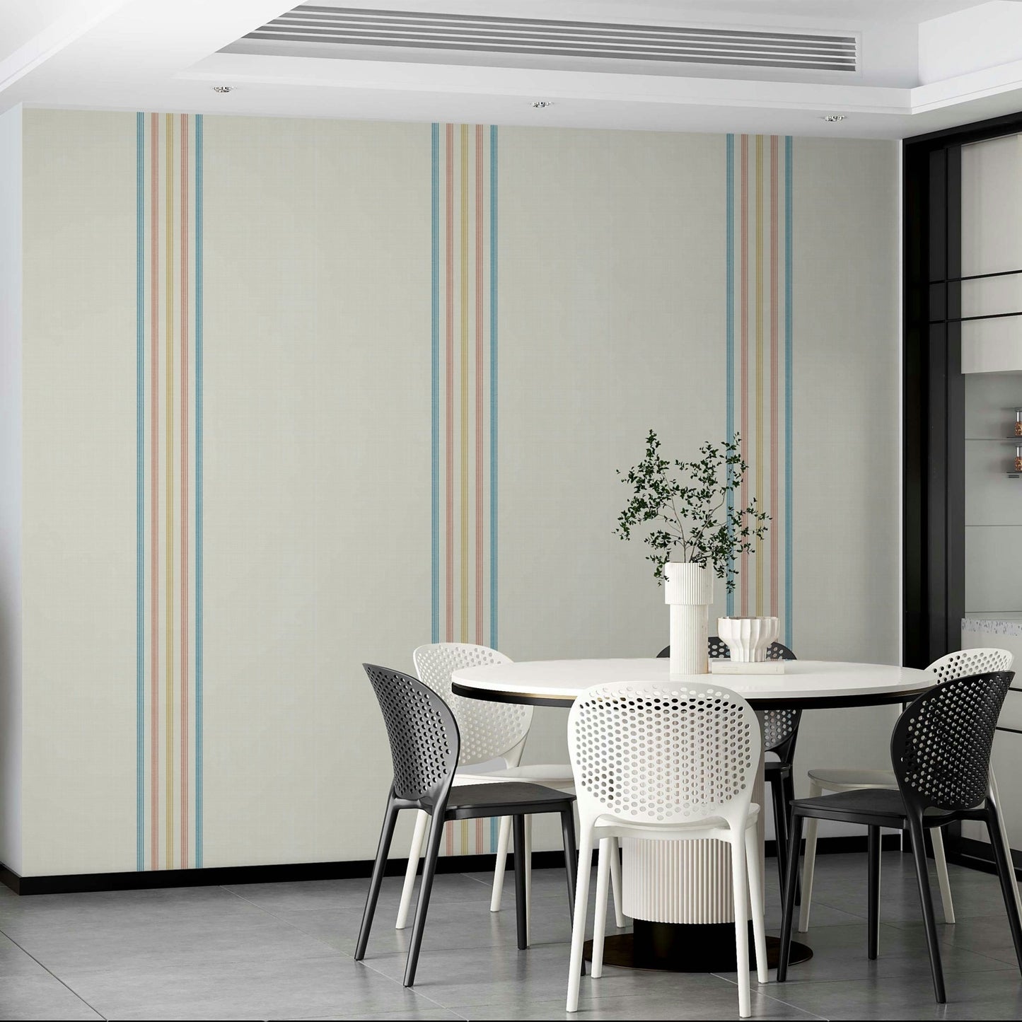 Wallpaper for walls with breezy feel
