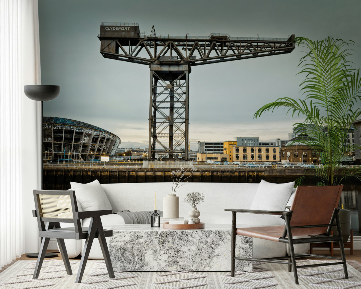 Finnieston Crane Wall Mural