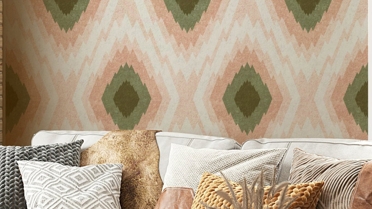A vibrant and energetic wallpaper pattern.
