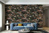 Decorative flamingo floral design

