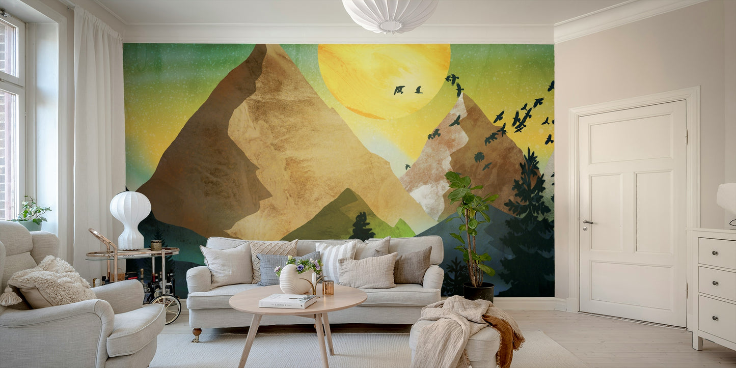 Monochrome wall decor for an urban living area.