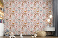 Elegant character design home decorating Floral Friends wall panel.