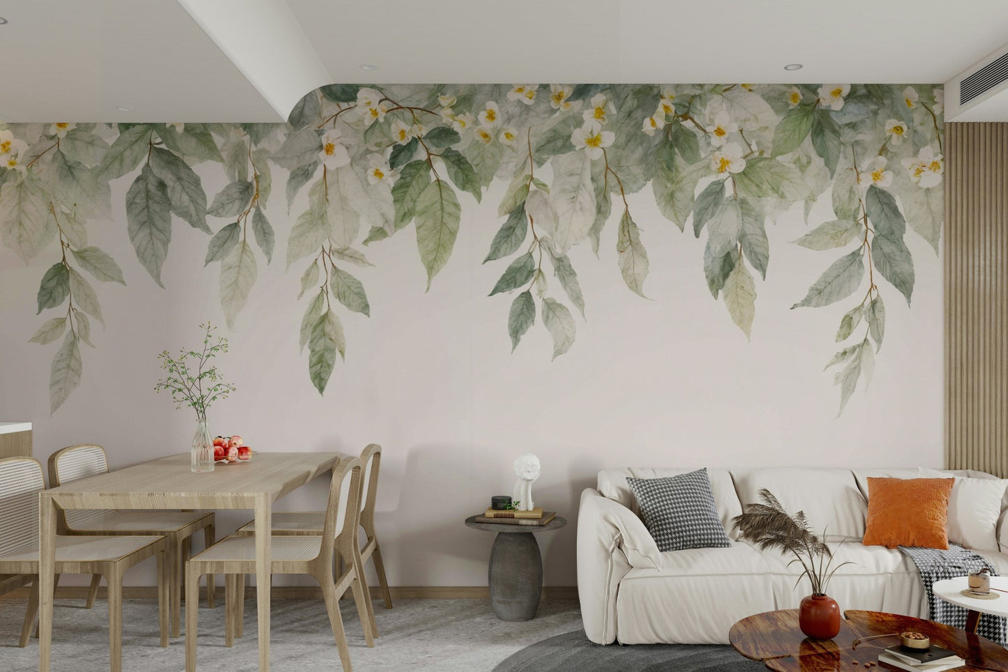 The design gives a feeling of quiet, natural beauty.

