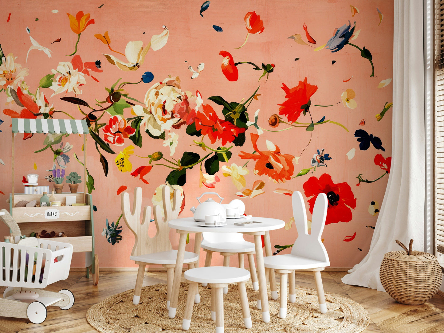 Floral Flush Wall Mural -2740785