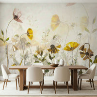 A classic floral wallpaper for walls with an ethereal feel.

