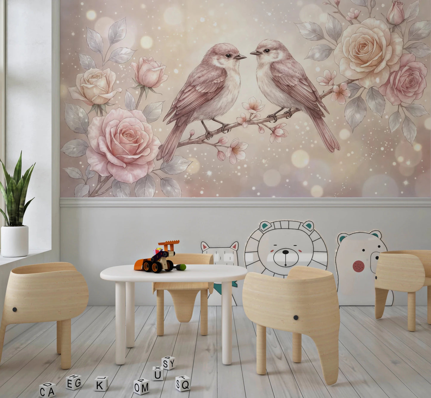 Floral Serenade Wall Mural