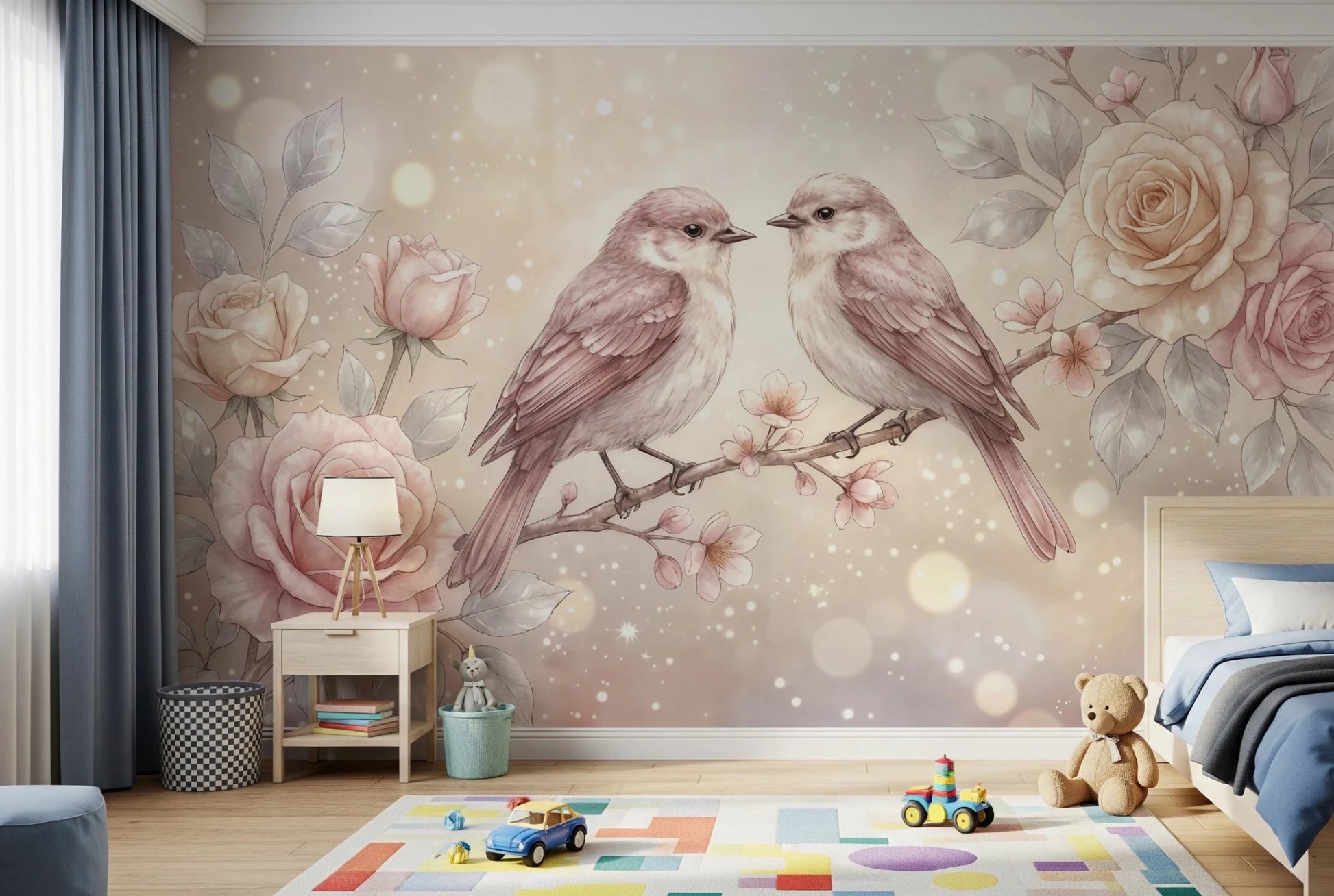 Floral Serenade Wall Mural