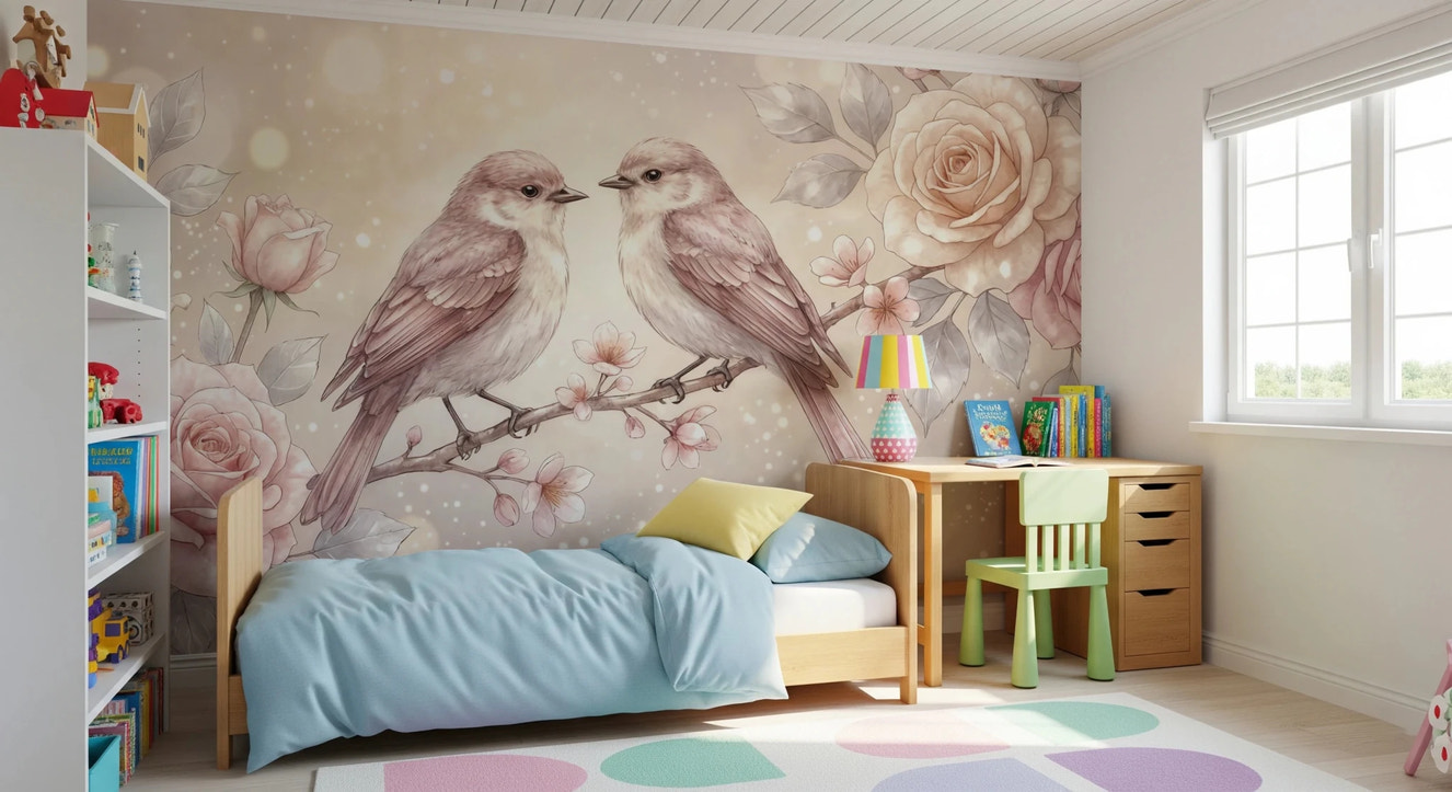 Floral Serenade Wall Mural