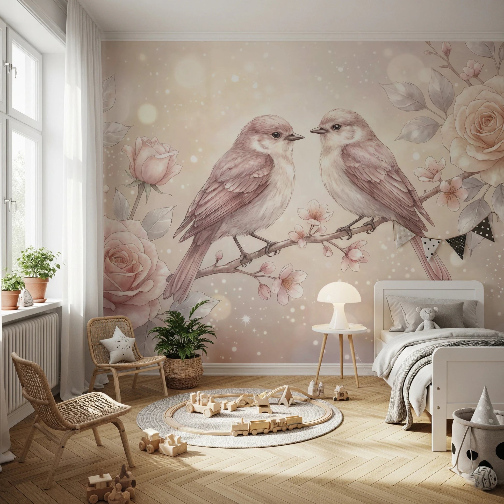 Floral Serenade Wall Mural