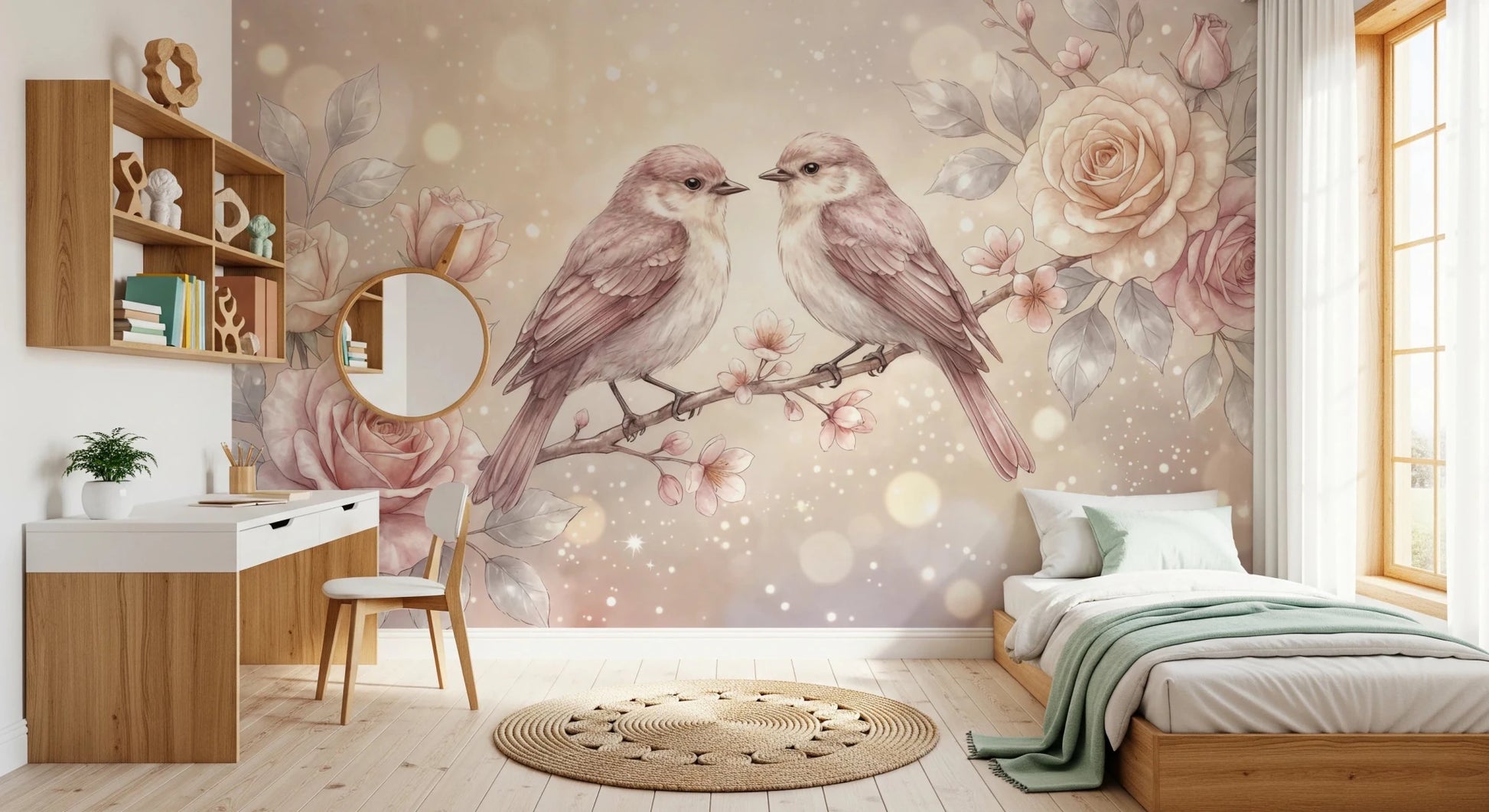 Floral Serenade Wall Mural