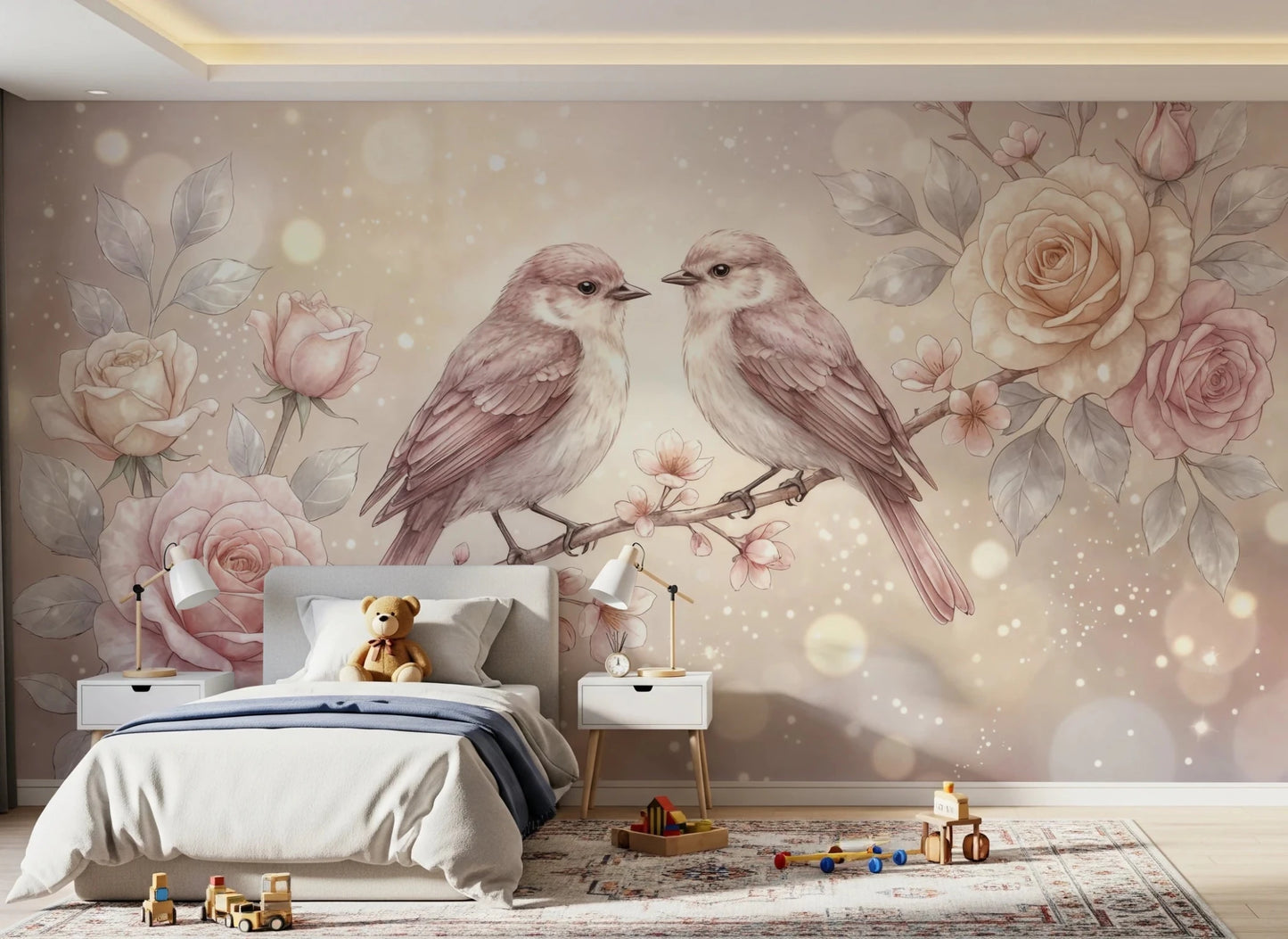 Floral Serenade Wall Mural