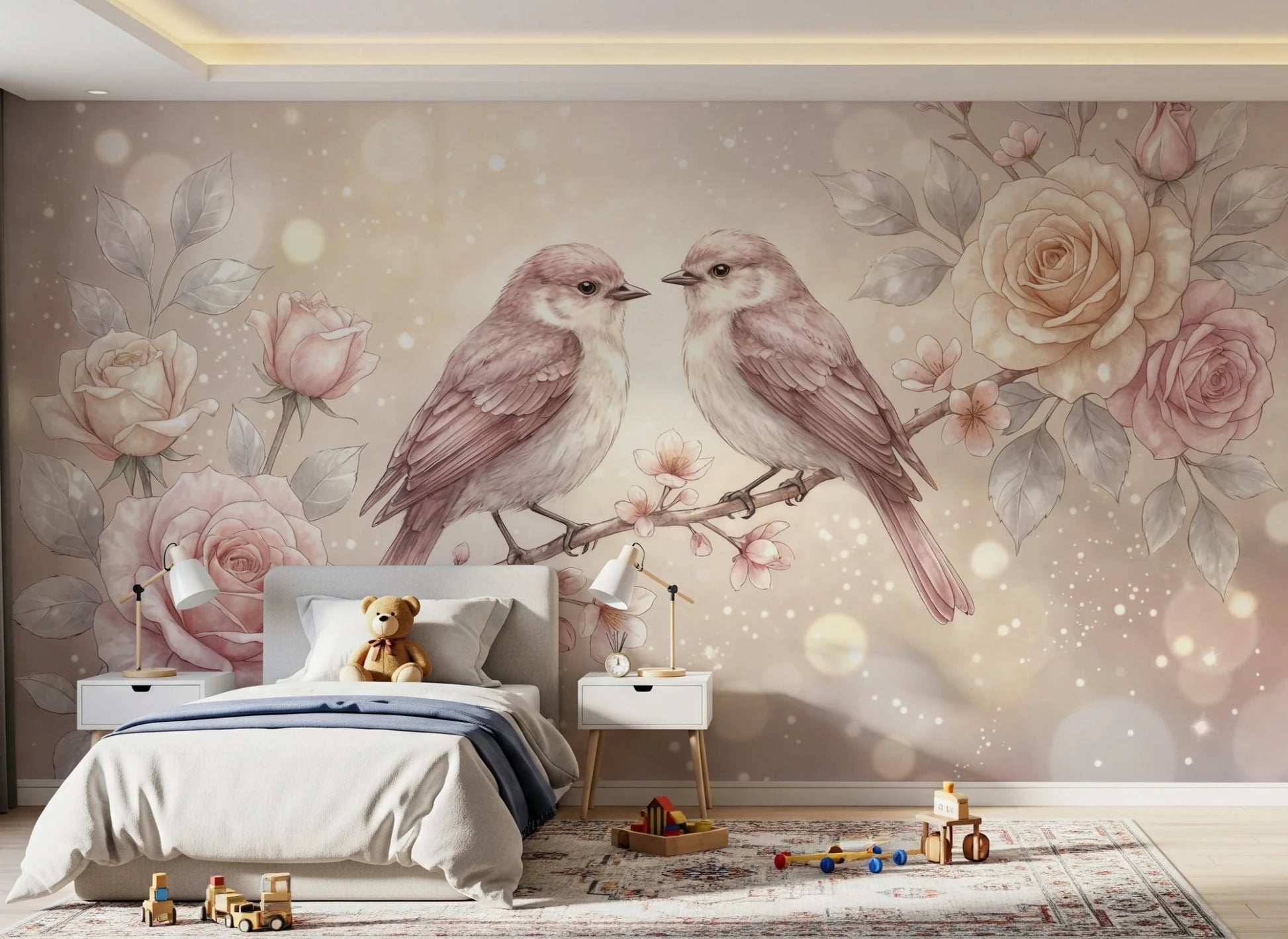 Floral Serenade Wall Mural