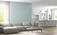 Pastel Floral and Stripe Wall Mural – Soft pastel flowers over subtle stripe patterns creating a tranquil look.