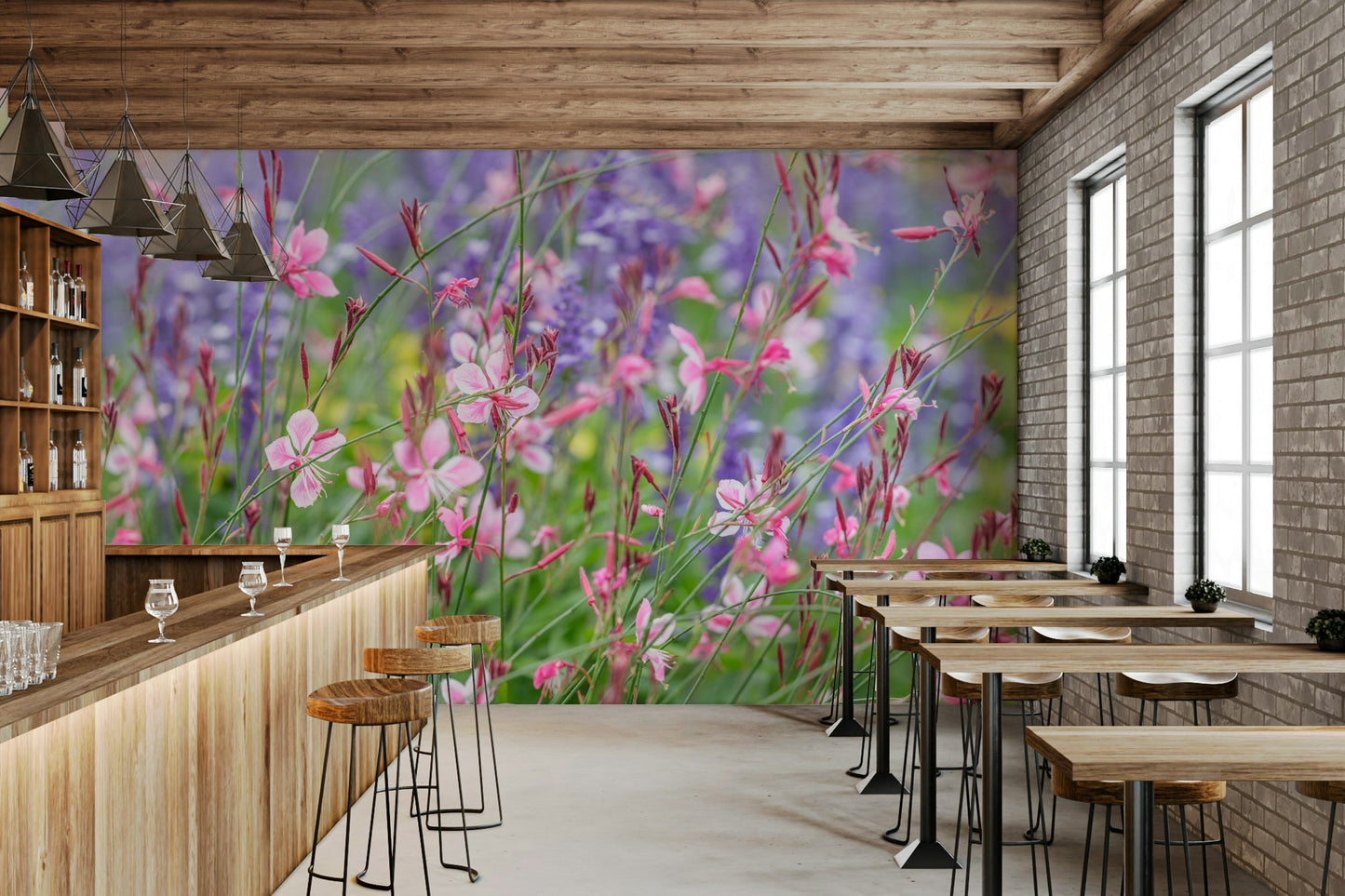 The design evokes a sense of peace, natural grace, and tranquility.
