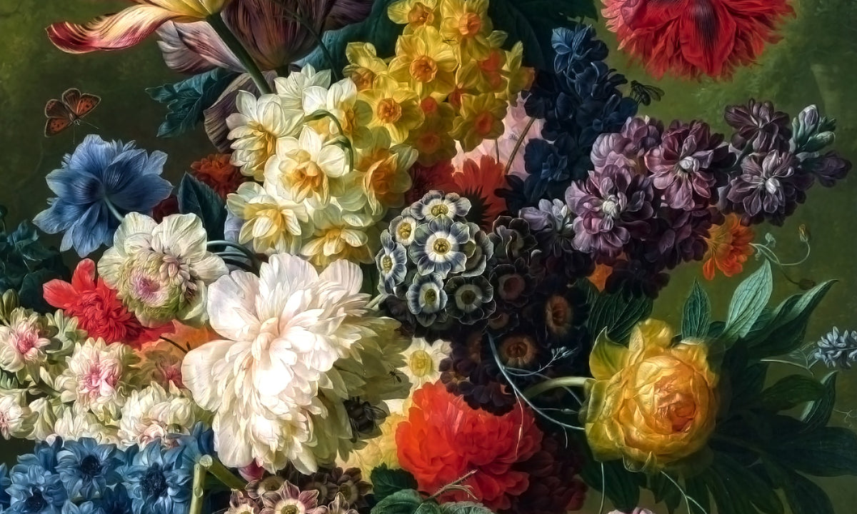 Dark Floral Wallpaper For Walls in your room — zoomed