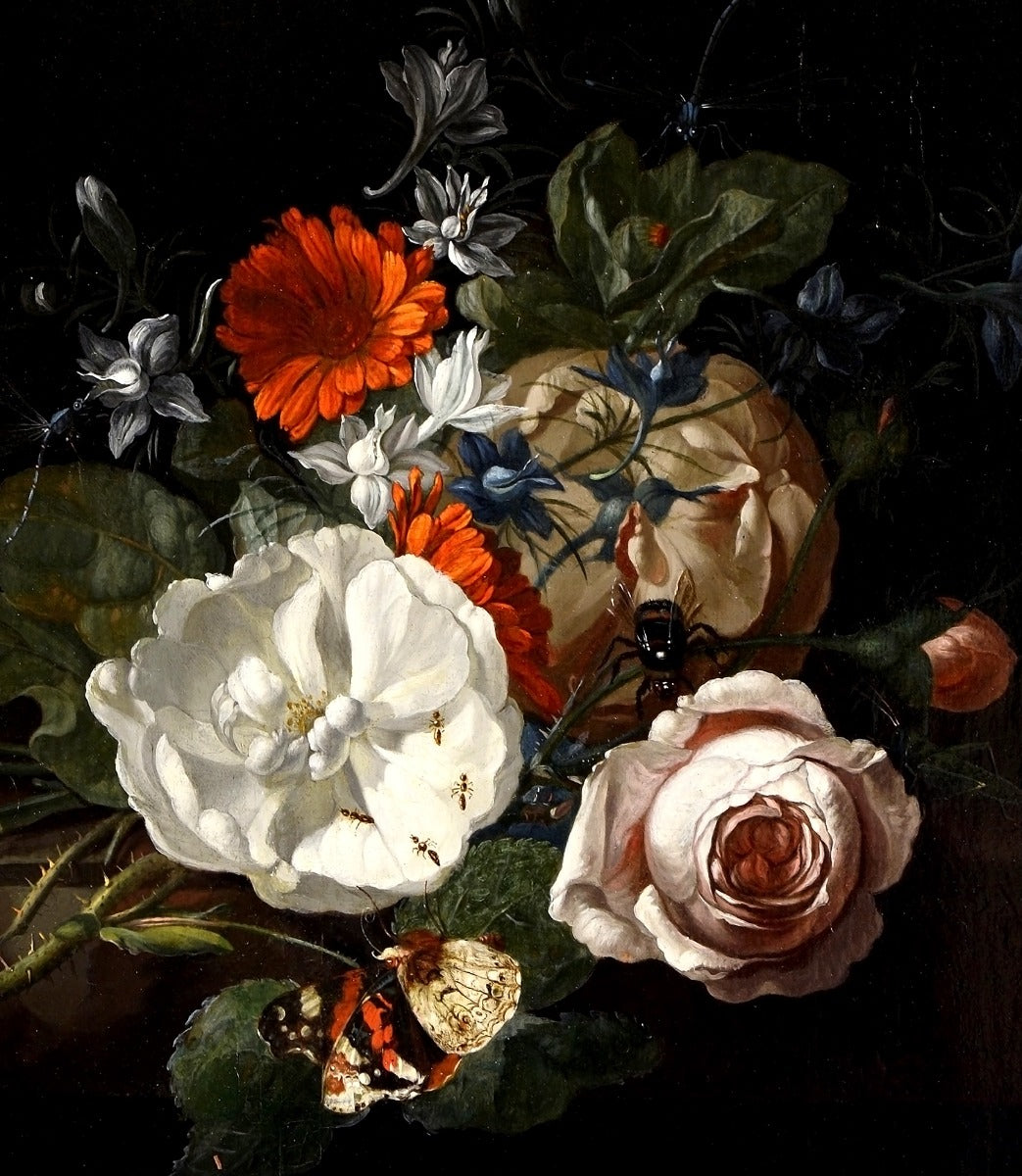 Flower Insects Wallpaper Wall Murals in your room — zoomed