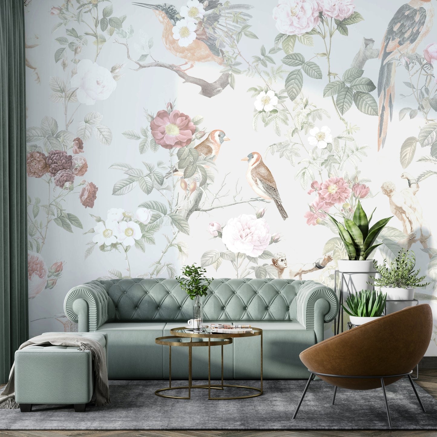Gentle bloom wall mural art


