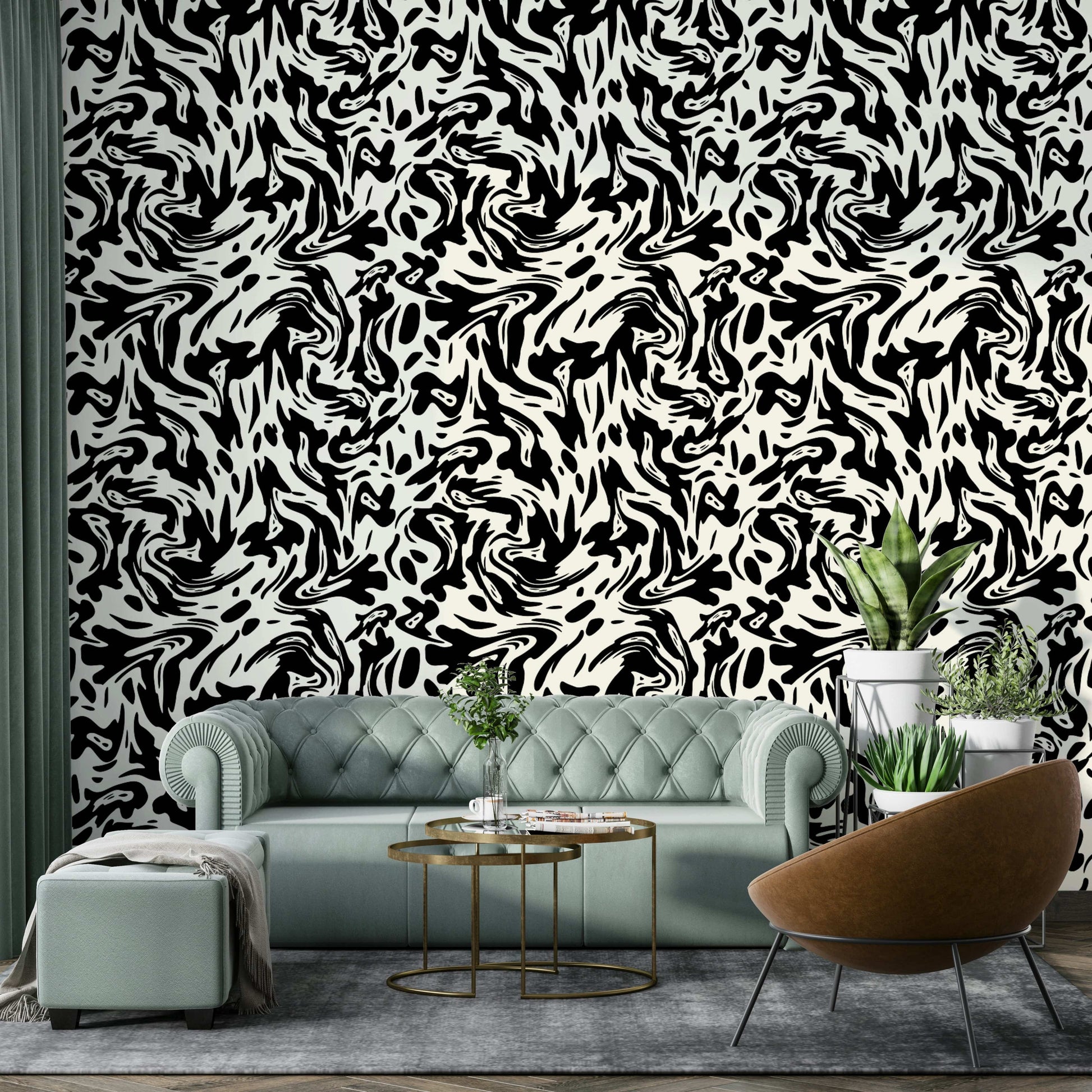 Modern artistic wall covering

