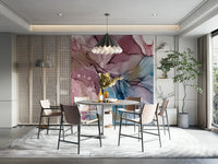 gentle watercolor texture on a wall

