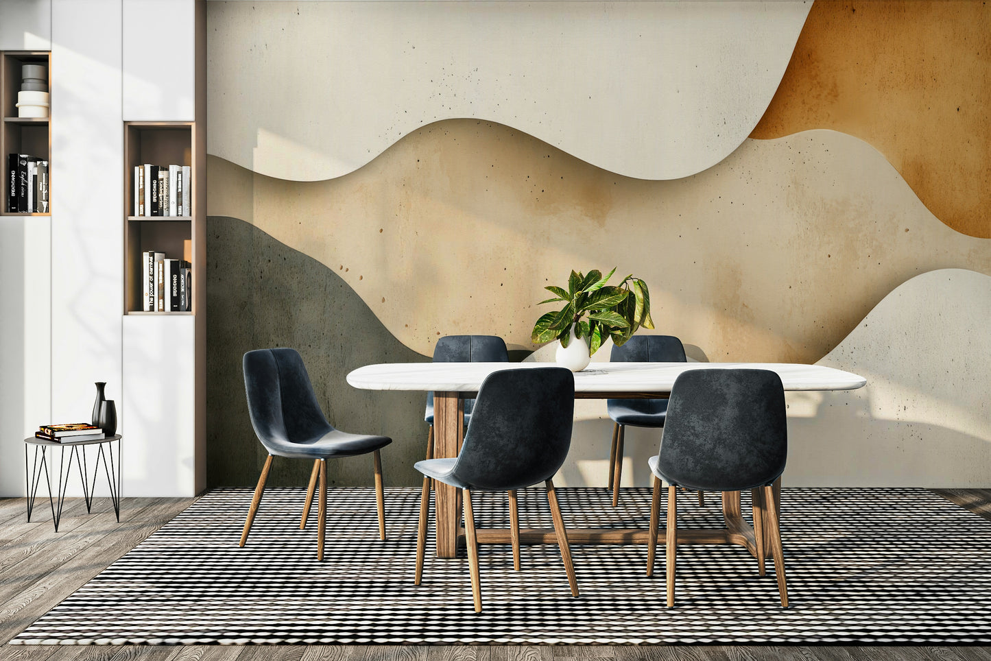 Fluid Sand Forms wall mural

