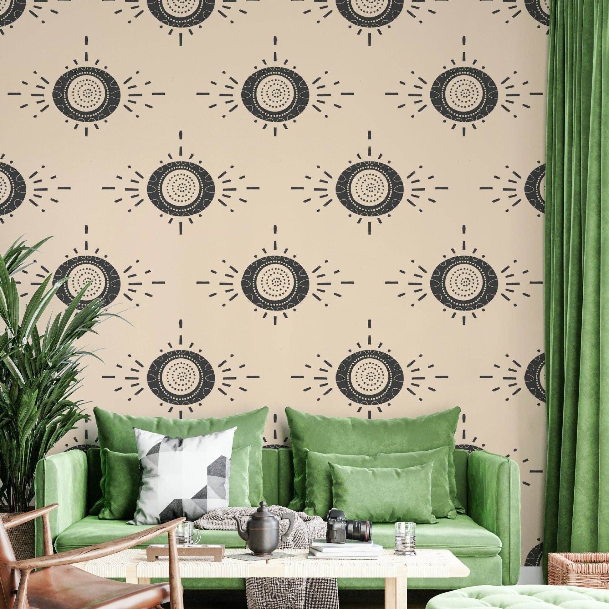 Scandinavian-inspired floral wallpaper bringing modern elegance to your room


