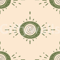 Mid-mod floral wallpaper adding warmth and elegance to your space

