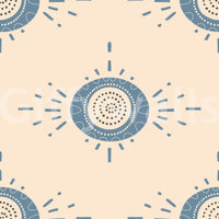 Mid century modern floral home décor for a quiet reading corner.