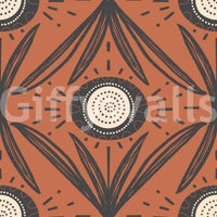 Statement floral wall design with contrast
