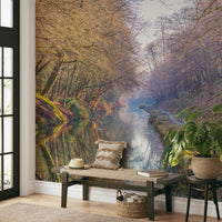 Tranquil waterway wallpaper

