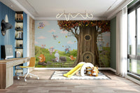 The composition is a fun, whimsical scene.

