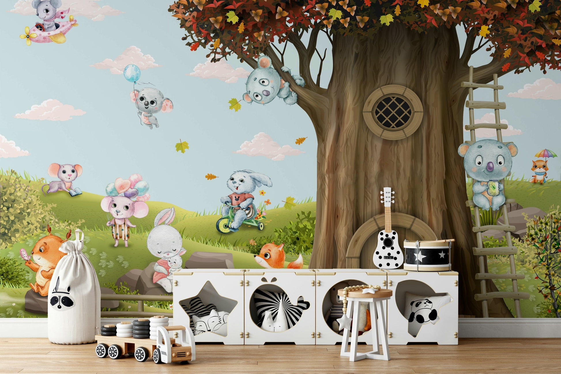 The overall feel is cheerful and active.

